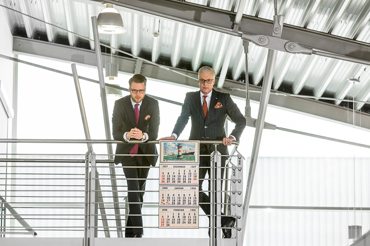 Geschaeftsfuehrung mit Original 3-Monatskalender von 1937